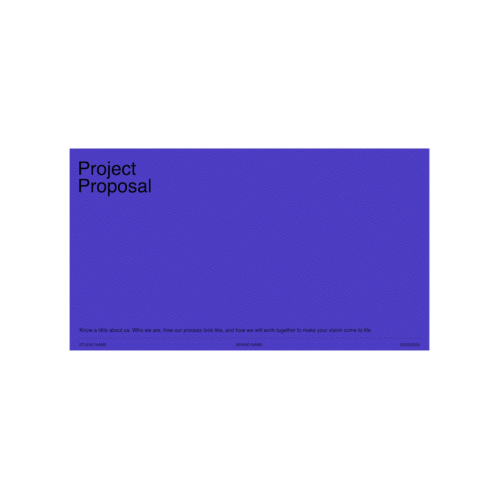Project Proposal Template